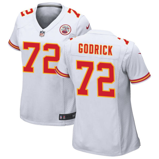 Jason Godrick Kansas City Chiefs Nike Women's Game Jersey - White