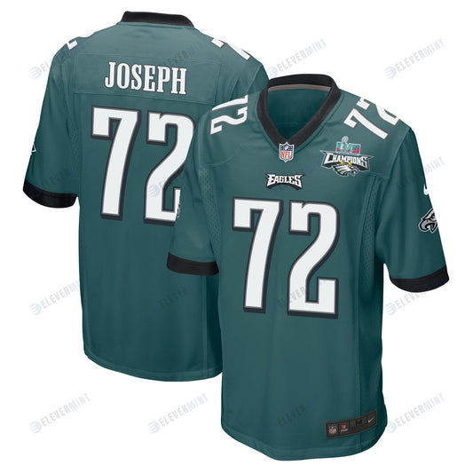 Linval Joseph 72 Philadelphia Eagles Super Bowl LVII Champions 2 Stars Men Game Jersey - Midnight Green
