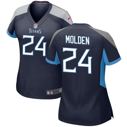 Elijah Molden Tennessee Titans Nike Women's Game Jersey - Navy