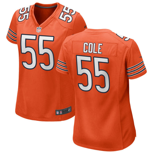 Dylan Cole Chicago Bears Nike Women's Alternate Game Jersey - Orange