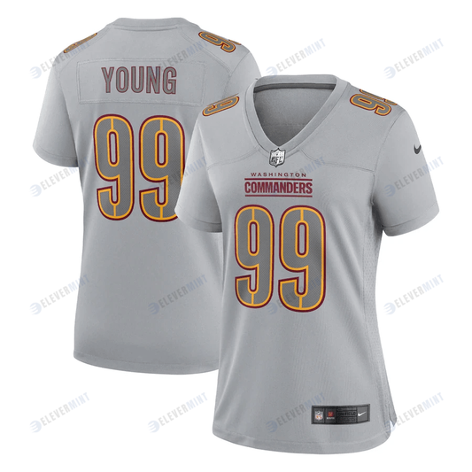 Chase Young Washington Commanders Women's Atmosphere Fashion Game Jersey - Gray