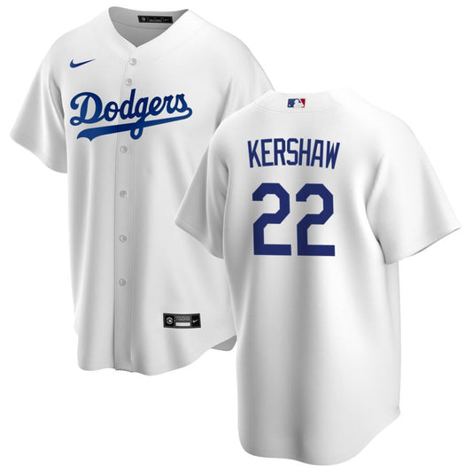 Clayton Kershaw Los Angeles Dodgers Nike Youth Home Replica Jersey - White