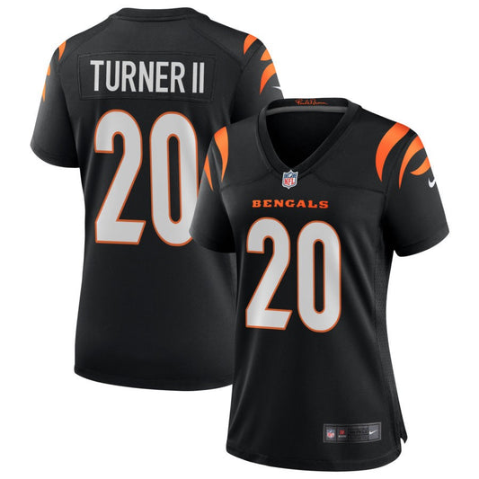 DJ Turner II Cincinnati Bengals Nike Women's Game Jersey - Black