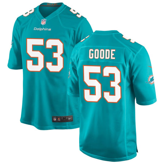 Cameron Goode Miami Dolphins Nike Game Jersey - Aqua