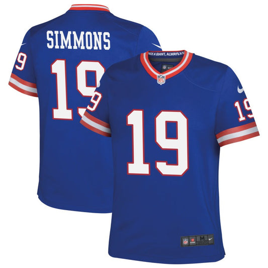 Isaiah Simmons New York Giants Nike Youth Classic Game Jersey - Royal