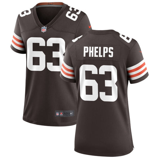 Lonnie Phelps Nike Cleveland Browns Women's Game Jersey - Brown