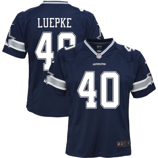 Hunter Luepke Dallas Cowboys Nike Youth Game Jersey - Navy
