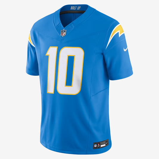 Justin Herbert Los Angeles Chargers Men's Nike Dri-FIT NFL Limited Football Jersey - Powder Blue