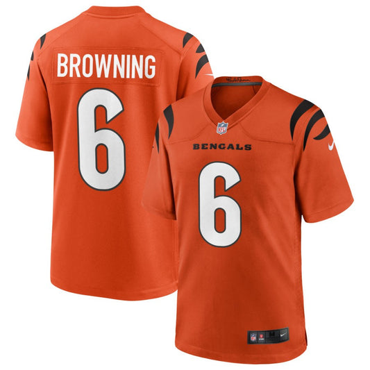 Jake Browning Cincinnati Bengals Nike Alternate Game Jersey - Orange