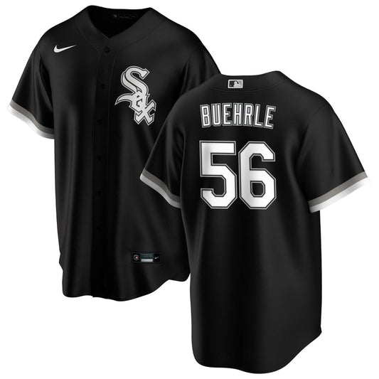 Men's Mark Buehrle Chicago White Sox Black Alternate Premium Stitch Replica Jersey