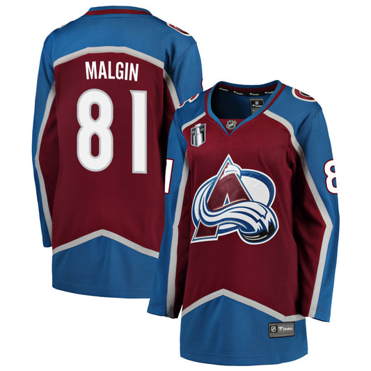Denis Malgin Colorado Avalanche Fanatics Branded Women's Home 2022 Stanley Cup Final Breakaway Jersey - Burgundy