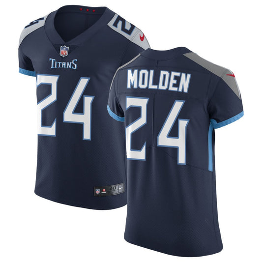 Elijah Molden Tennessee Titans Nike Vapor Untouchable Elite Jersey - Navy