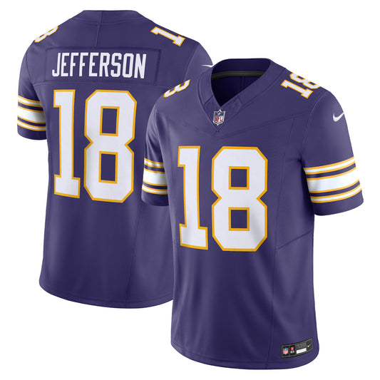 Justin Jefferson Minnesota Vikings Nike Classic Vapor F.U.S.E. Limited Jersey - Purple