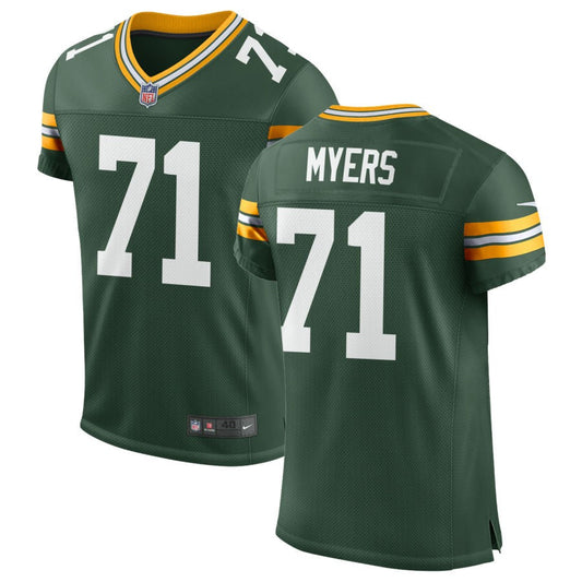 Josh Myers Green Bay Packers Nike Classic Elite Jersey - Green
