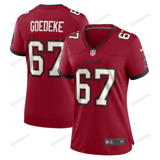 Luke Goedeke Tampa Bay Buccaneers Women's Game Player Jersey - Red