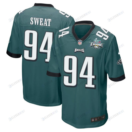 Josh Sweat 94 Philadelphia Eagles Super Bowl LVII Champions 2 Stars Men Game Jersey - Midnight Green