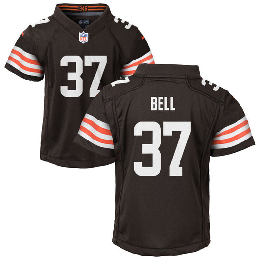 D'Anthony Bell Nike Cleveland Browns Youth Game Jersey - Brown