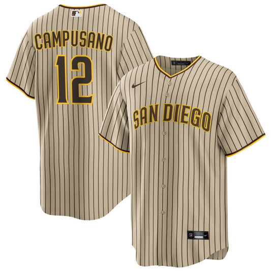 Luis Campusano San Diego Padres Nike Road Replica Jersey - Brown