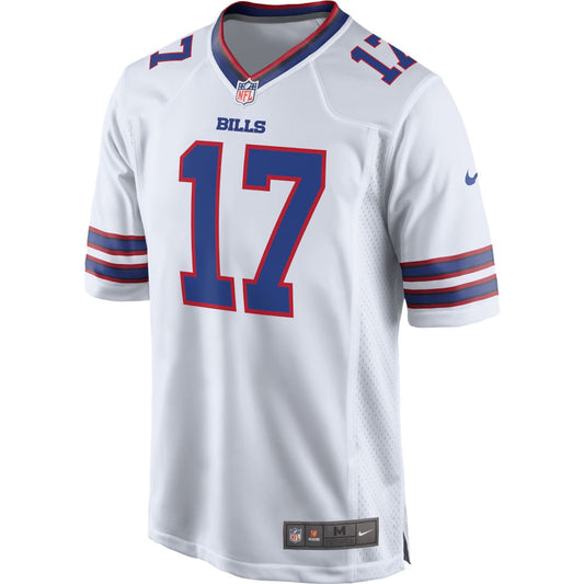 Men's Josh Allen Nike Bills Logo Game Jersey - White
