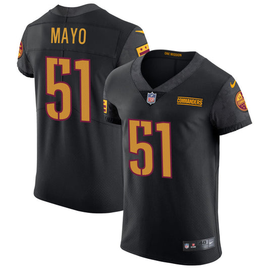 David Mayo Washington Commanders Nike Vapor Untouchable Elite Alternate Jersey - Black