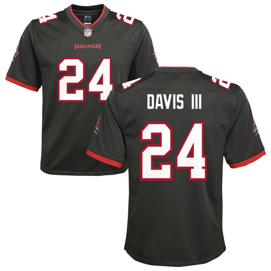 Carlton Davis III Tampa Bay Buccaneers Nike Youth Alternate Game Jersey - Pewter
