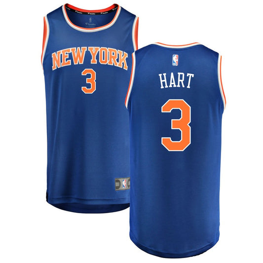 Josh Hart New York Knicks Fanatics Branded Fast Break Replica Jersey Blue - Icon Edition