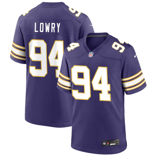 Dean Lowry Minnesota Vikings Nike Classic Game Jersey - Purple