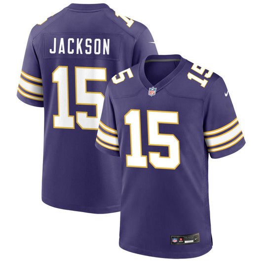 Lucky Jackson Minnesota Vikings Nike Classic Game Jersey - Purple