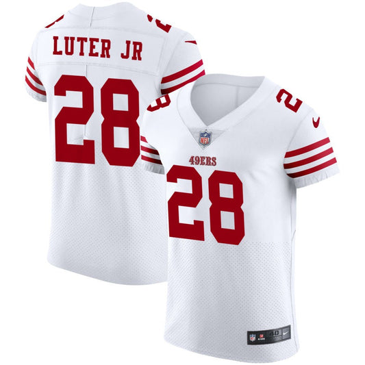 Darrell Luter Jr San Francisco 49ers Nike Vapor Elite Jersey - White