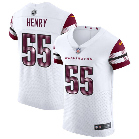 KJ Henry Washington Commanders Nike Vapor Untouchable Elite Jersey - White