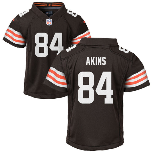 Jordan Akins Nike Cleveland Browns Youth Game Jersey - Brown