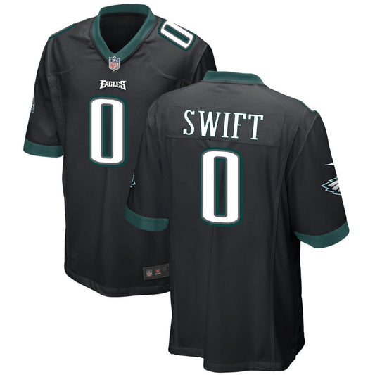 D'Andre Swift Philadelphia Eagles Nike Alternate Game Jersey - Black