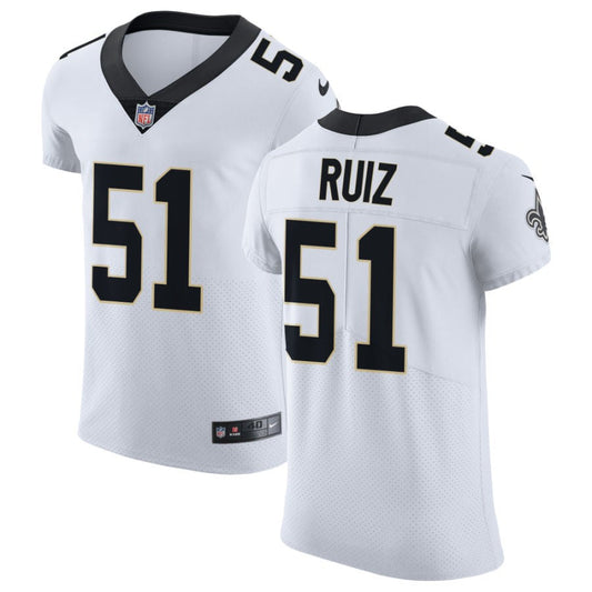 Cesar Ruiz New Orleans Saints Nike Vapor Untouchable Elite Jersey - White