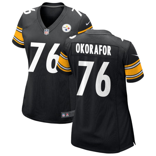 Chukwuma Okorafor Pittsburgh Steelers Nike Women's Game Jersey - Black