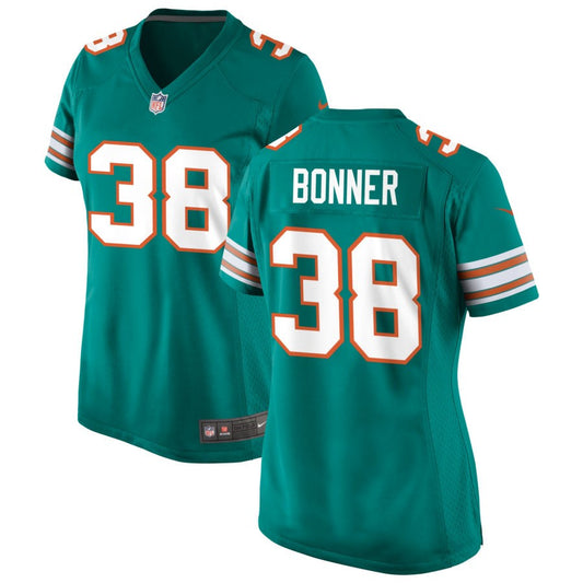 Ethan Bonner Miami Dolphins Nike Women's Alternate Game Jersey - Aqua