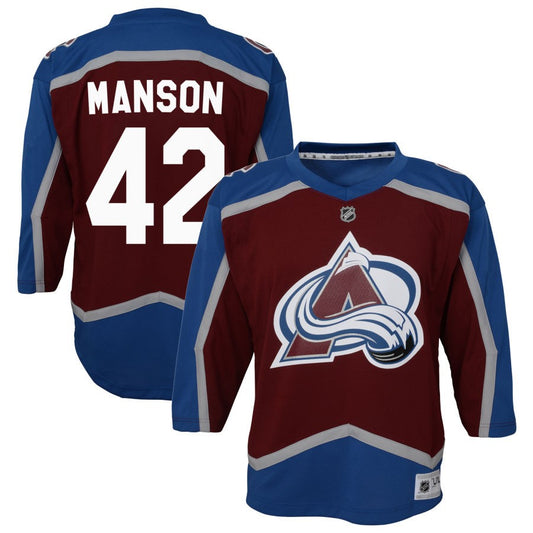 Josh Manson Colorado Avalanche Youth Home Replica Jersey - Burgundy