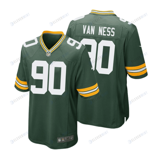 Lukas Van Ness 90 Green Bay Packers Men Home Game Jersey - Green