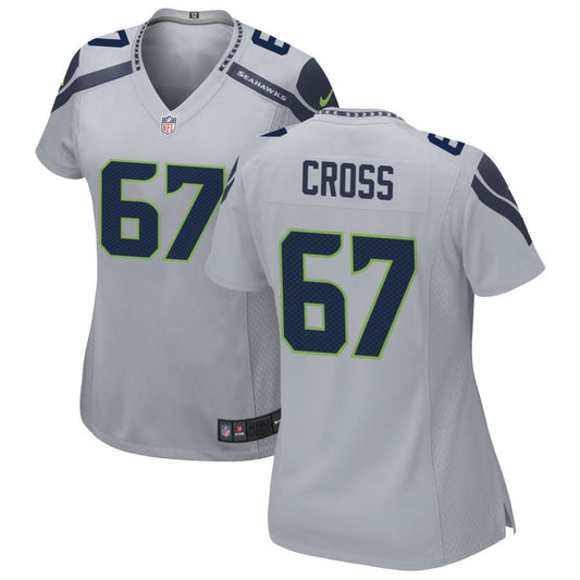 Charles Cross Seattle Seahawks Nike Women's Alternate Game Jersey - Gray