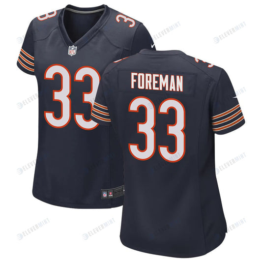 D£ªonta Foreman 33 Chicago Bears Women Game Jersey - Navy