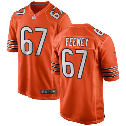 Dan Feeney Chicago Bears Nike Alternate Game Jersey - Orange