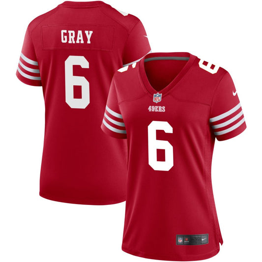 Danny Gray San Francisco 49ers Nike Women's Game Jersey - Scarlet