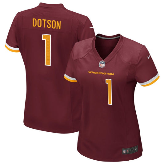 Jahan Dotson Washington Commanders Nike Women's Game Player Jersey - Burgundy
