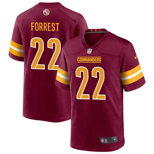 Darrick Forrest Washington Commanders Nike Game Player Jersey - Burgundy