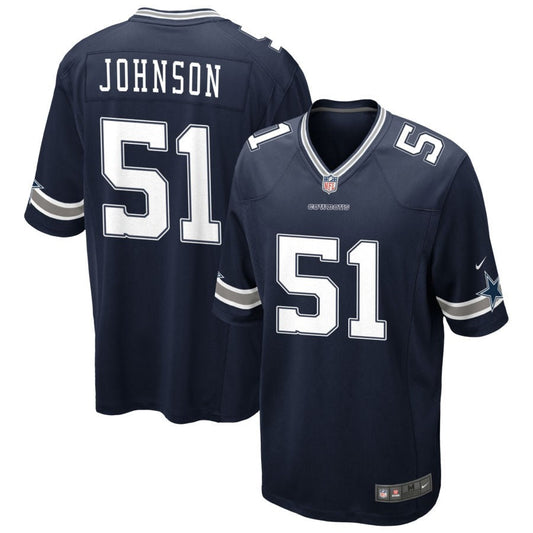 Durrell Johnson Dallas Cowboys Nike Game Jersey - Navy