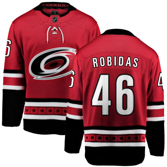 Justin Robidas Carolina Hurricanes Fanatics Branded Home Breakaway Jersey - Red