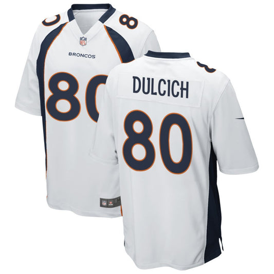 Greg Dulcich Denver Broncos Nike Game Jersey - White