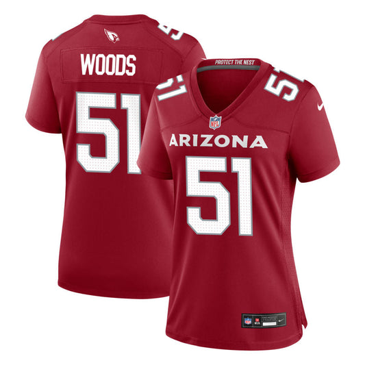 Josh Woods Arizona Cardinals Nike Women's Game Jersey - Cardinal