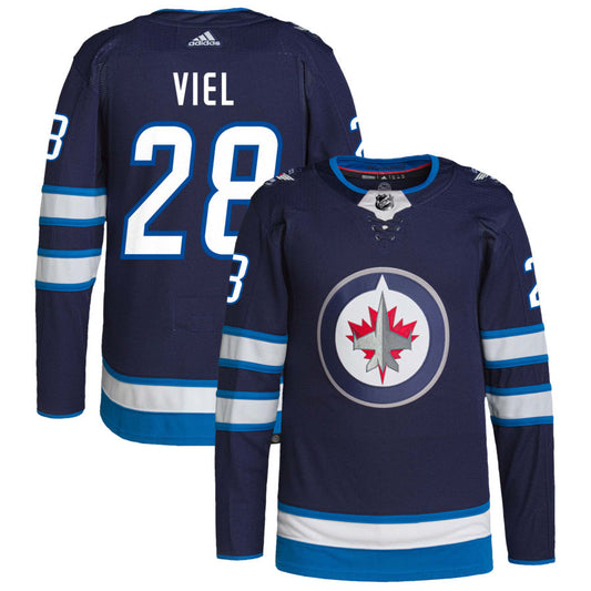 Jeffrey Viel Winnipeg Jets adidas Home Authentic Pro Jersey - Navy