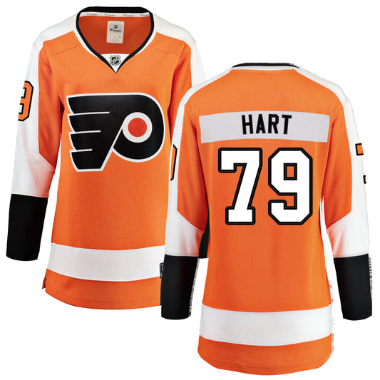 Carter Hart Philadelphia Flyers Fanatics Branded Women's Home Breakaway Jersey - Orange