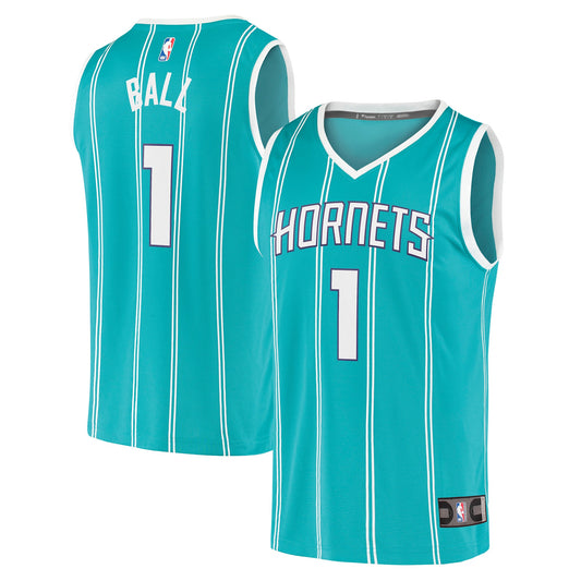 LaMelo Ball Charlotte Hornets Fanatics Branded 2021/22 Fast Break Replica Jersey - Icon Edition - Teal